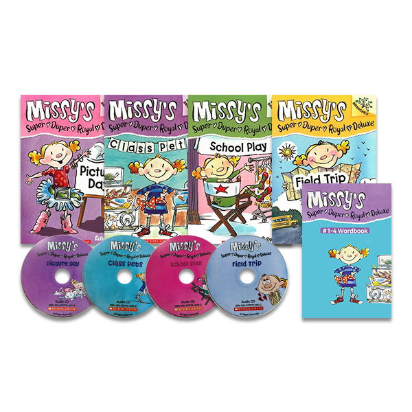 Missy's Super Duper Royal Deluxe #1~4 Set (Book+CD+Wordbook)